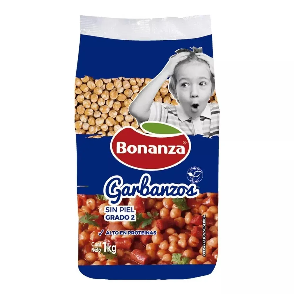 GARBANZOS SIN PIEL BONANZA 1KG