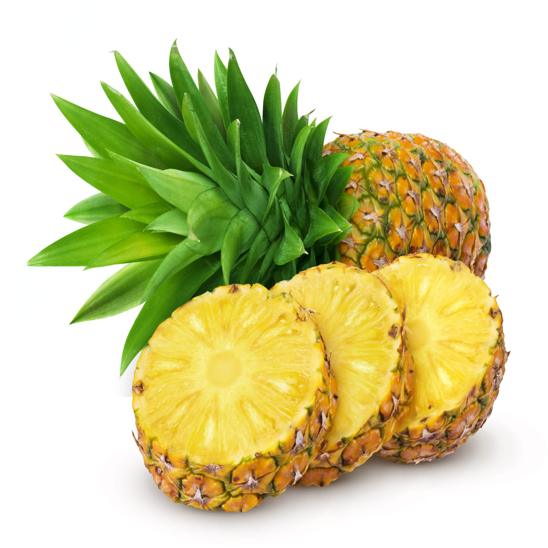 Disfruta de la piña caramelo (unidad) en postres, jugos o ensaladas, una fruta refrescante y llena de beneficios.